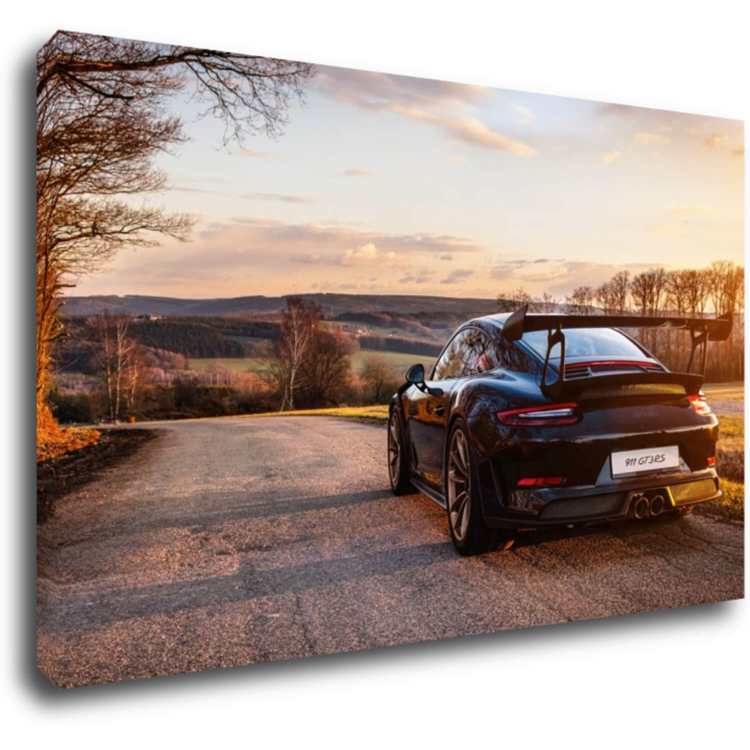 Obraz čierne Porsche 911 - 50 x 30 cm