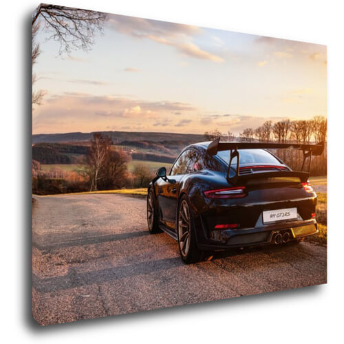 Obraz čierne Porsche 911 - 70 x 50 cm