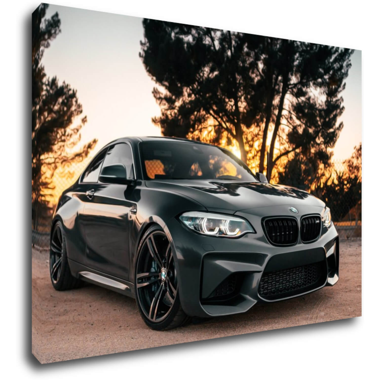 Obraz BMW M2 čierne - 70 x 50 cm