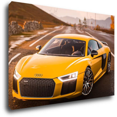 Obraz Audi R8 žltá