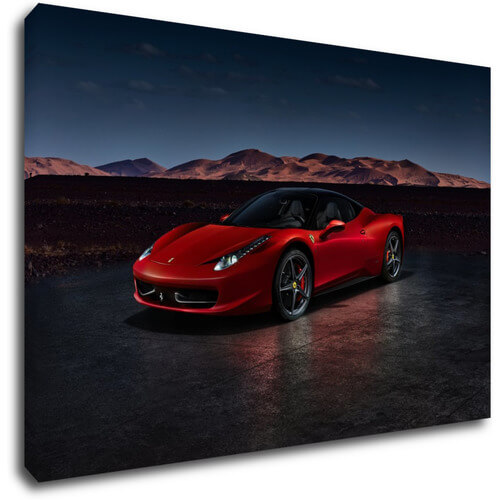 Obraz Ferrari 458 V8 červené