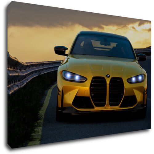 Obraz BMW M4 žltá