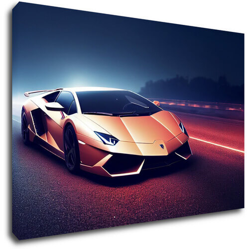 Obraz Lamborghini ilustrácia - 90 x 60 cm