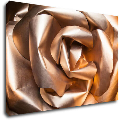 Obraz Abstrakt zlatá ruža - 90 x 60 cm
