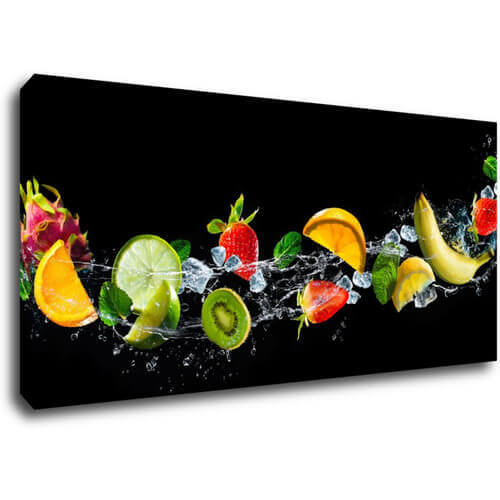 Obraz Ovocie vo vode - 90 x 40 cm