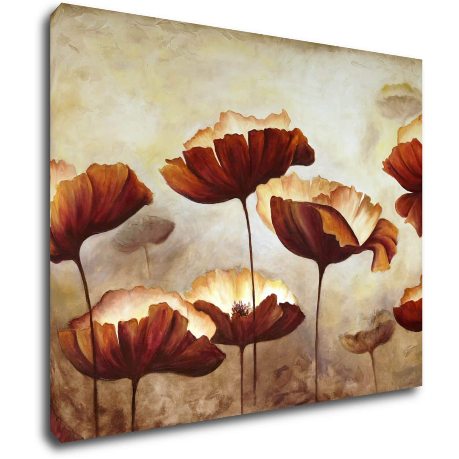Obraz Malované kvety - 90 x 70 cm