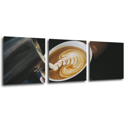 Obraz Káva capuccino - 90 x 30 cm (3 dielny)