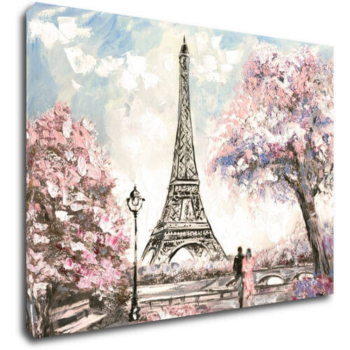 Obraz Eiffelova věž kreslená - 70 x 50 cm