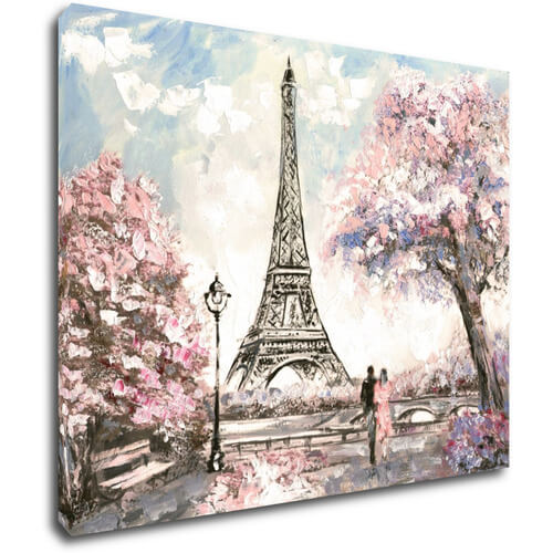 Obraz Eiffelova věž kreslená - 90 x 70 cm