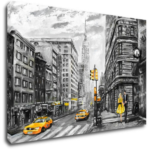 Obraz New York žlté detaily - 90 x 60 cm
