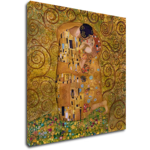 Obraz Reprodukcia Gustav Klimt bozk - 50 x 50 cm