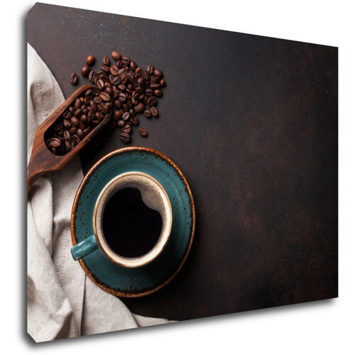 Obraz Modrá šálka kávy - 70 x 50 cm