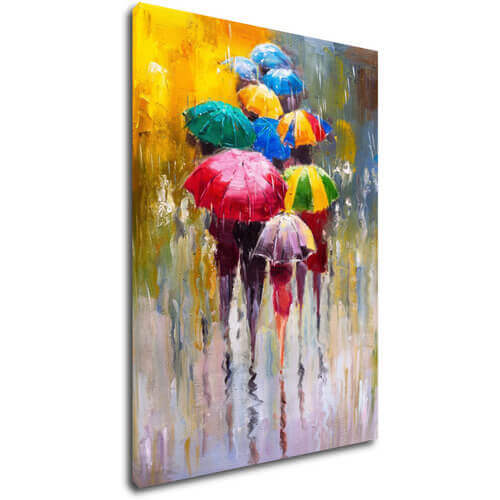 Obraz Farebné dáždniky - 50 x 70 cm