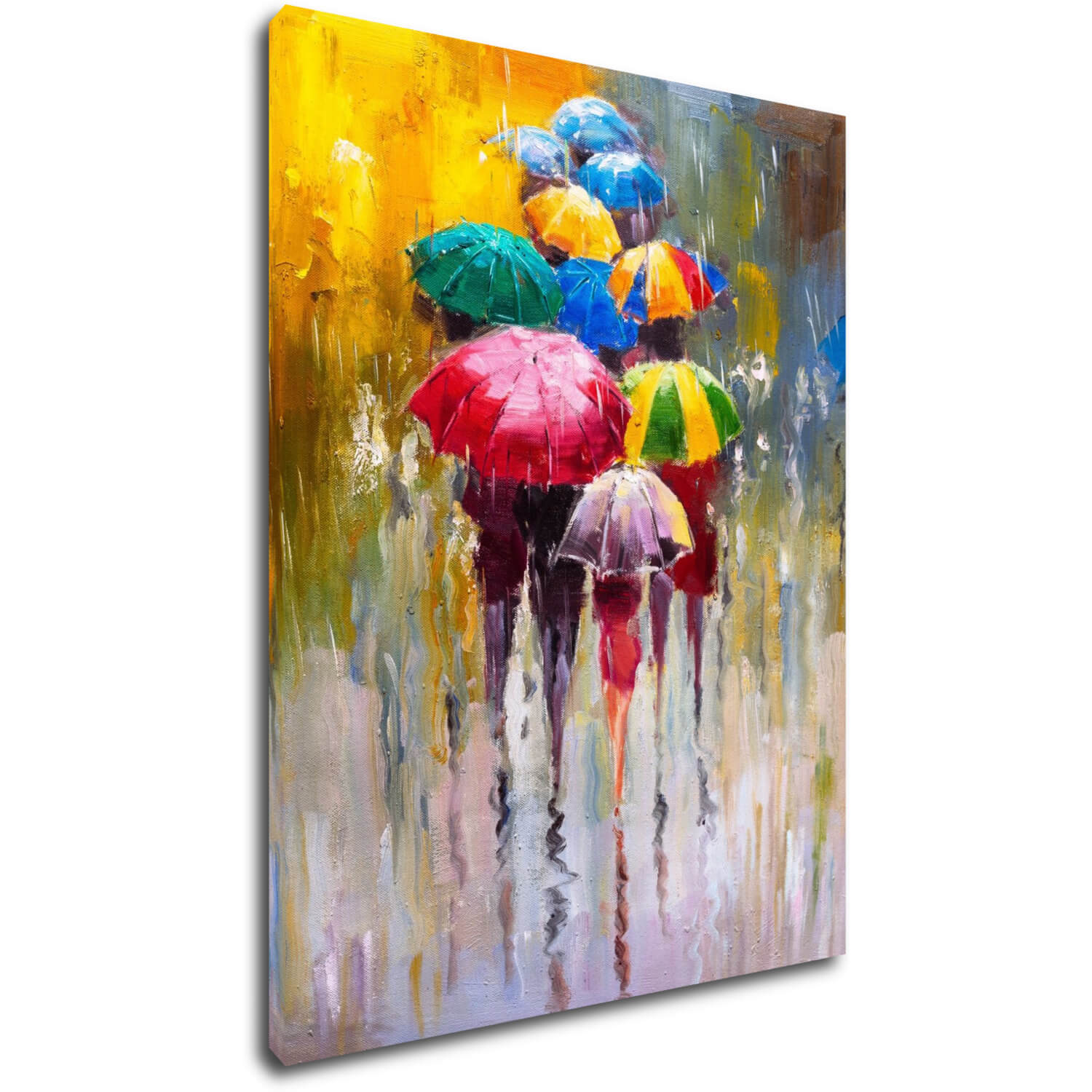 Obraz Farebné dáždniky - 70 x 90 cm