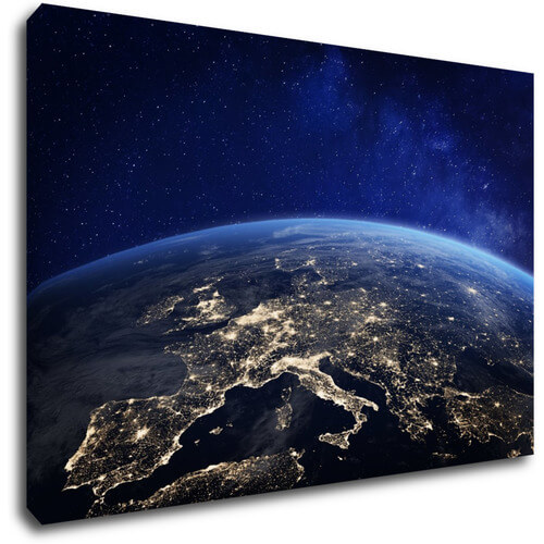 Obraz Zem v noci - 90 x 60 cm