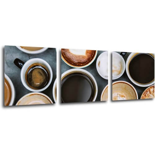 Obraz Druhy kávy - 90 x 30 cm (3 dielny)