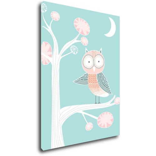 Obraz Owl on a tree - 30 x 40 cm