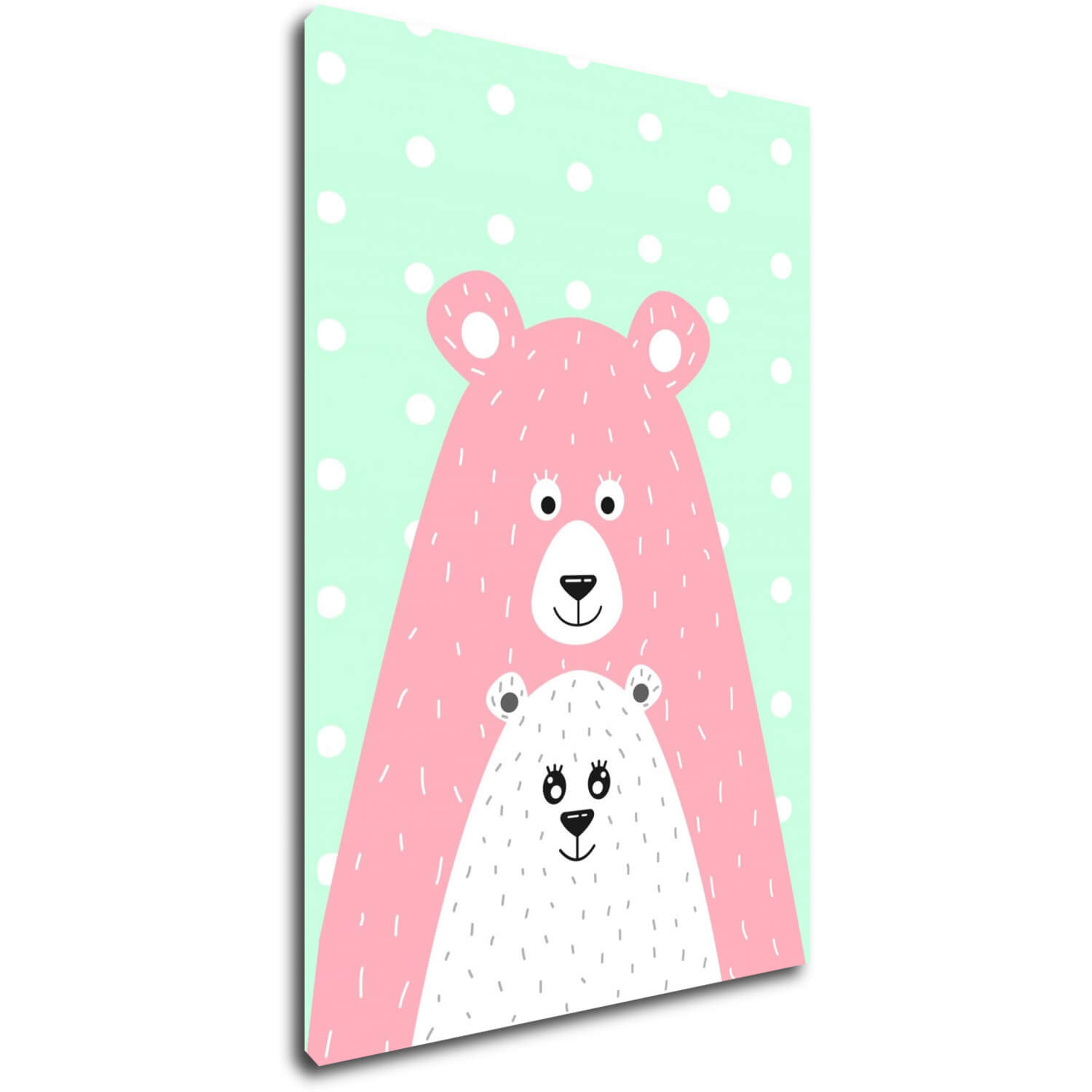 Obraz Pink blue bear - 20 x 30 cm